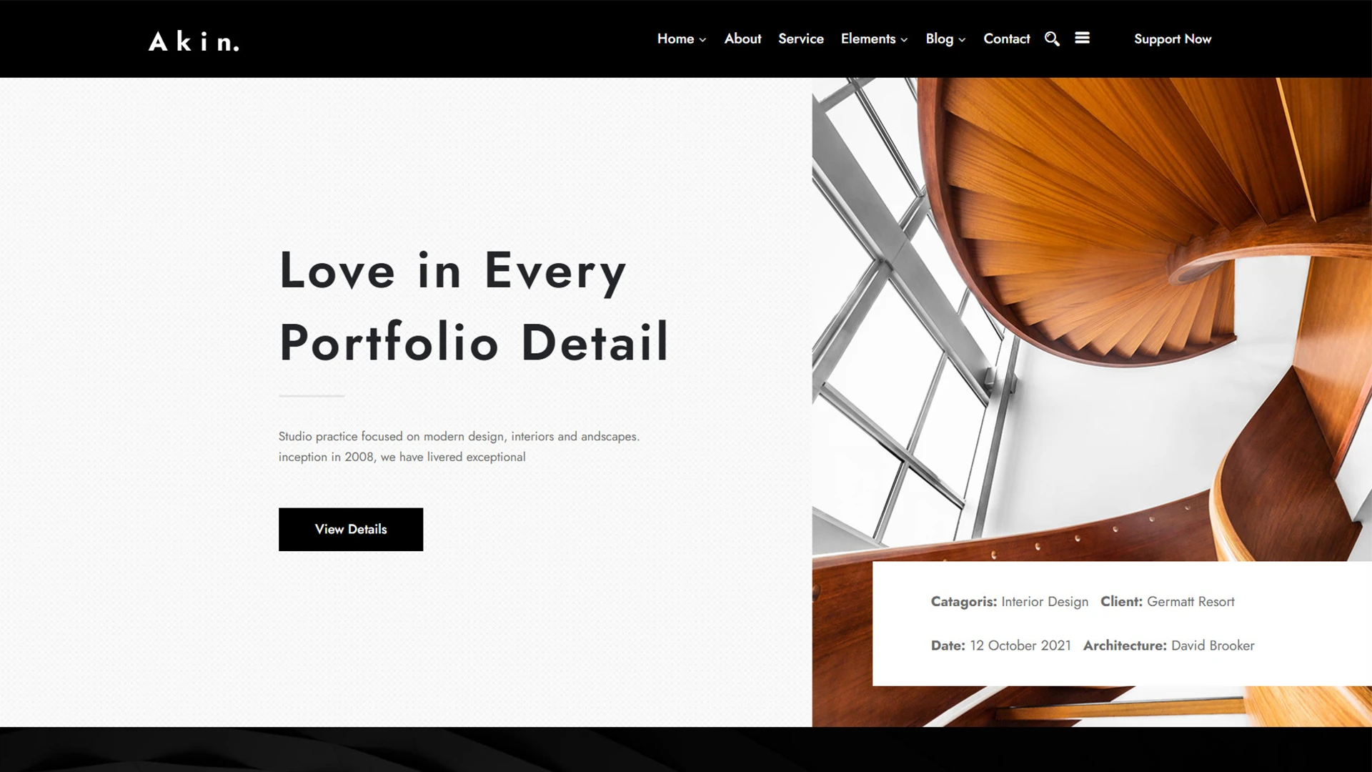 Akin - Minimal and Architecture WordPress Theme