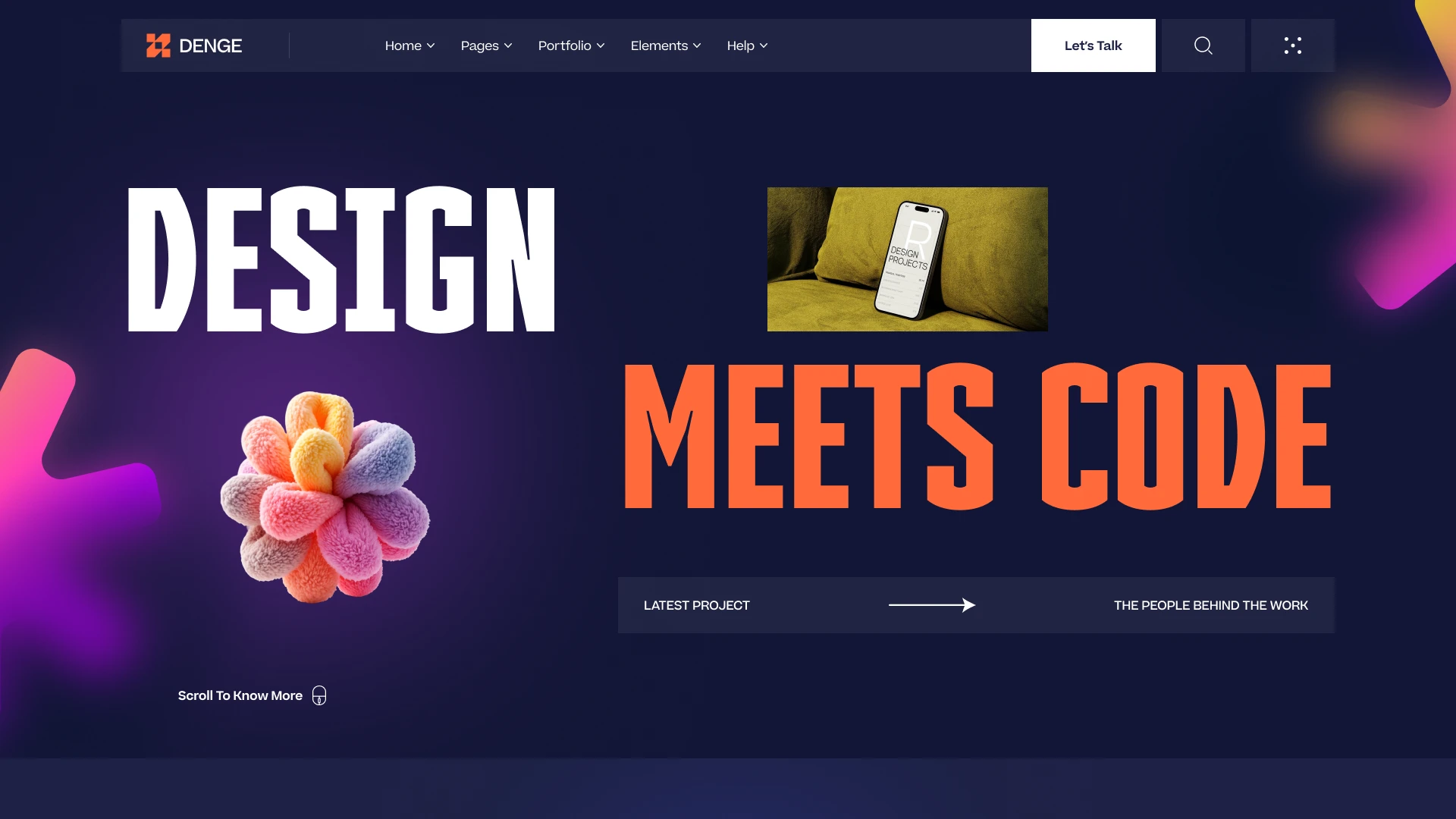 Denge - Creative Agency & Studio Figma Template (Screenshot 1 of 1)