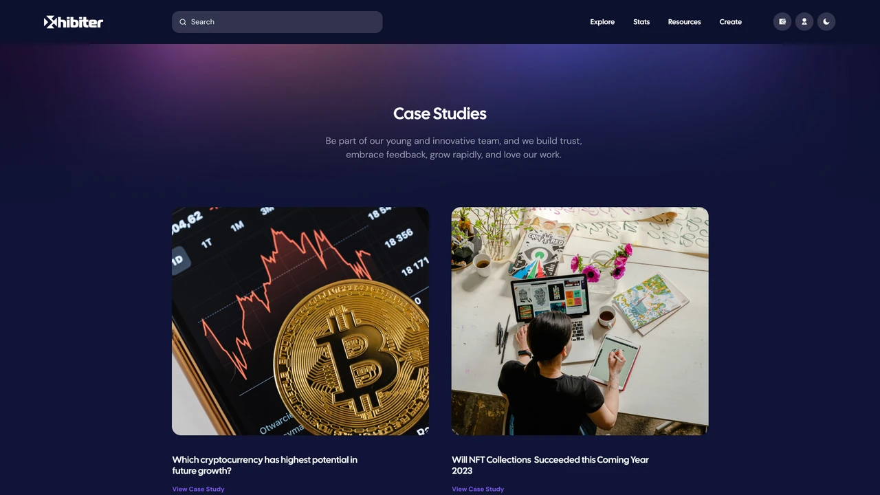 Xhibiter - Web3 Crypto NFT Marketplace Figma Template