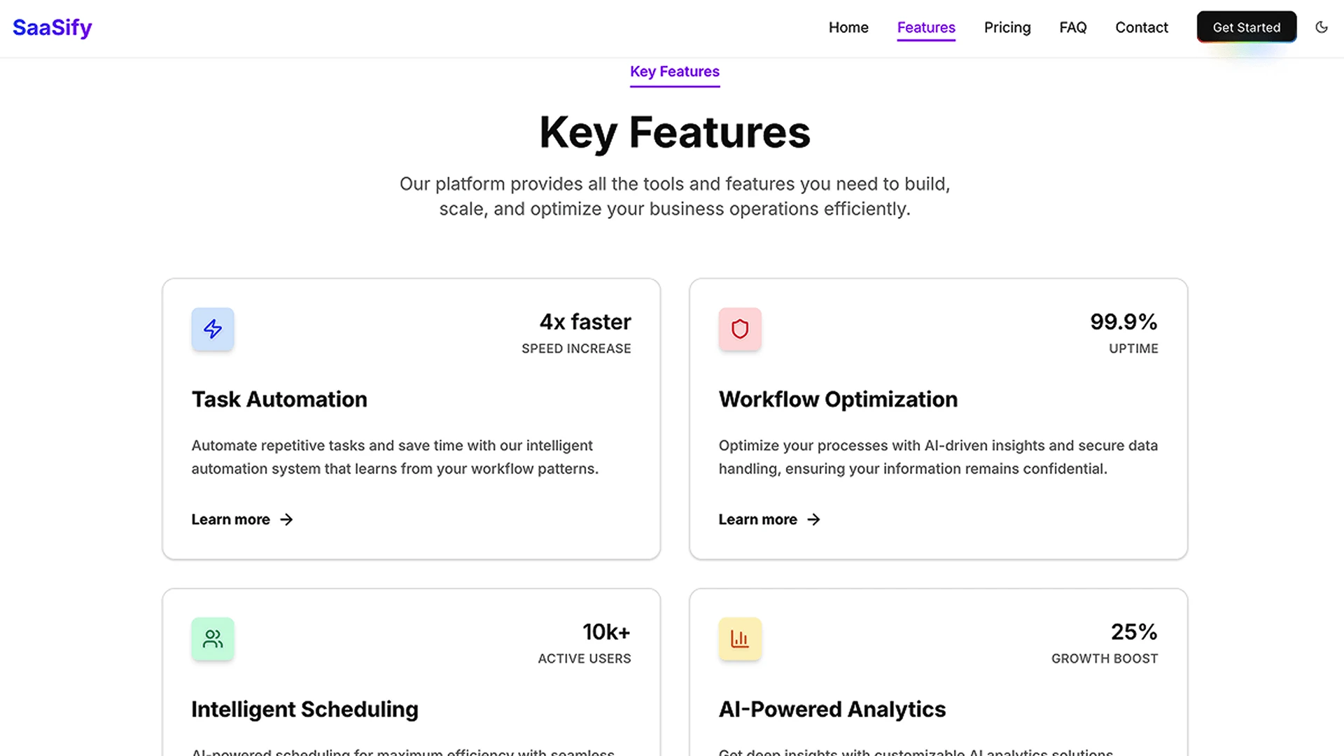 SaaSify - Tailwind & Next.js Landing Page Template for SaaS Products