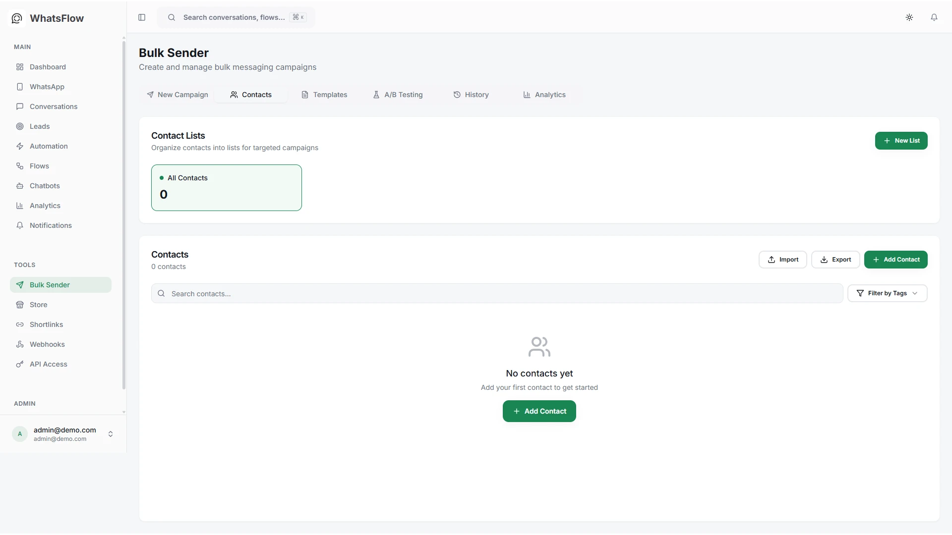 WhatsFlow - WhatsApp Marketing & Automation SaaS Platform