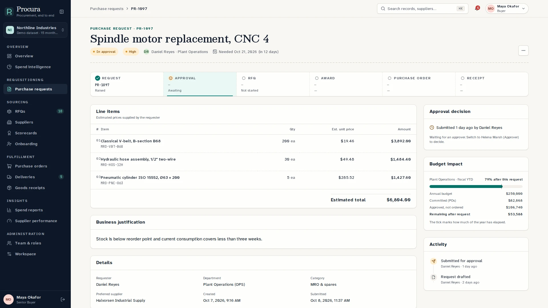 Procura - Next.js B2B Procurement & Supplier Management Template