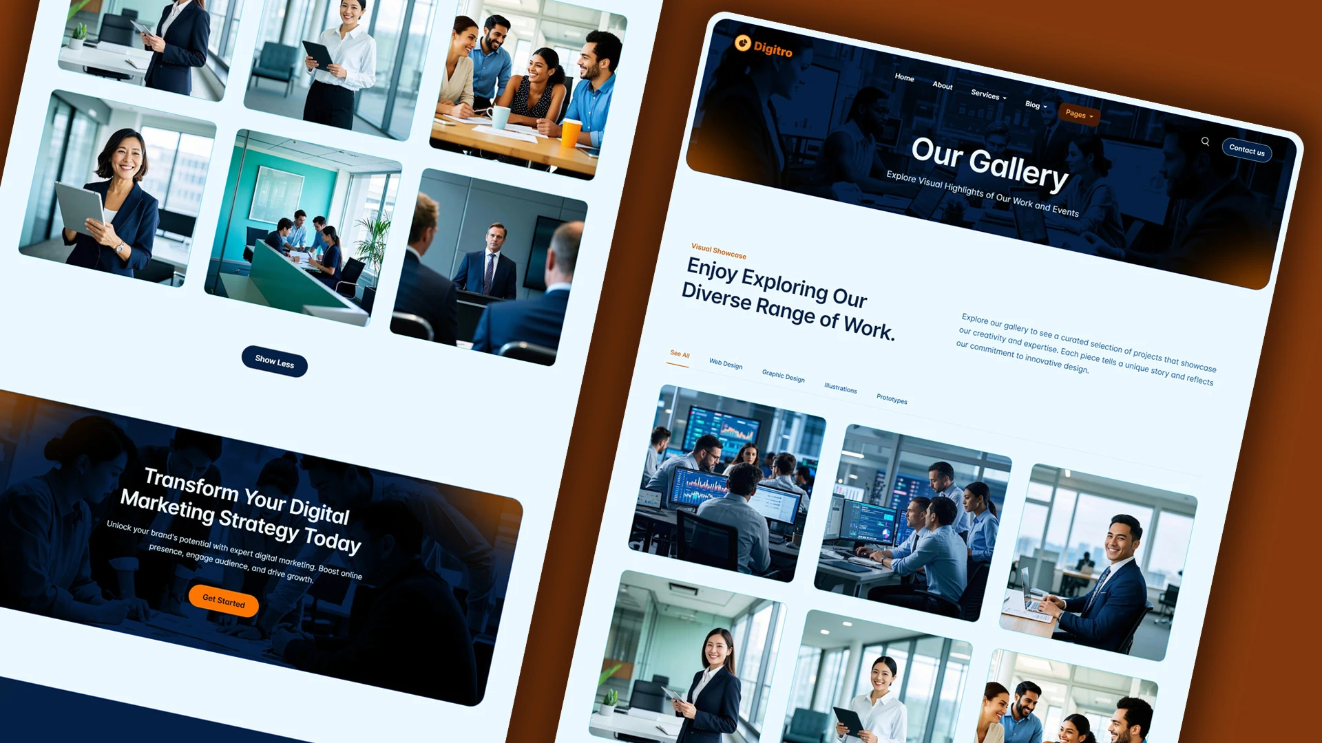 Digitro - Cutting-Edge Digital Marketing Agency HTML Website Template