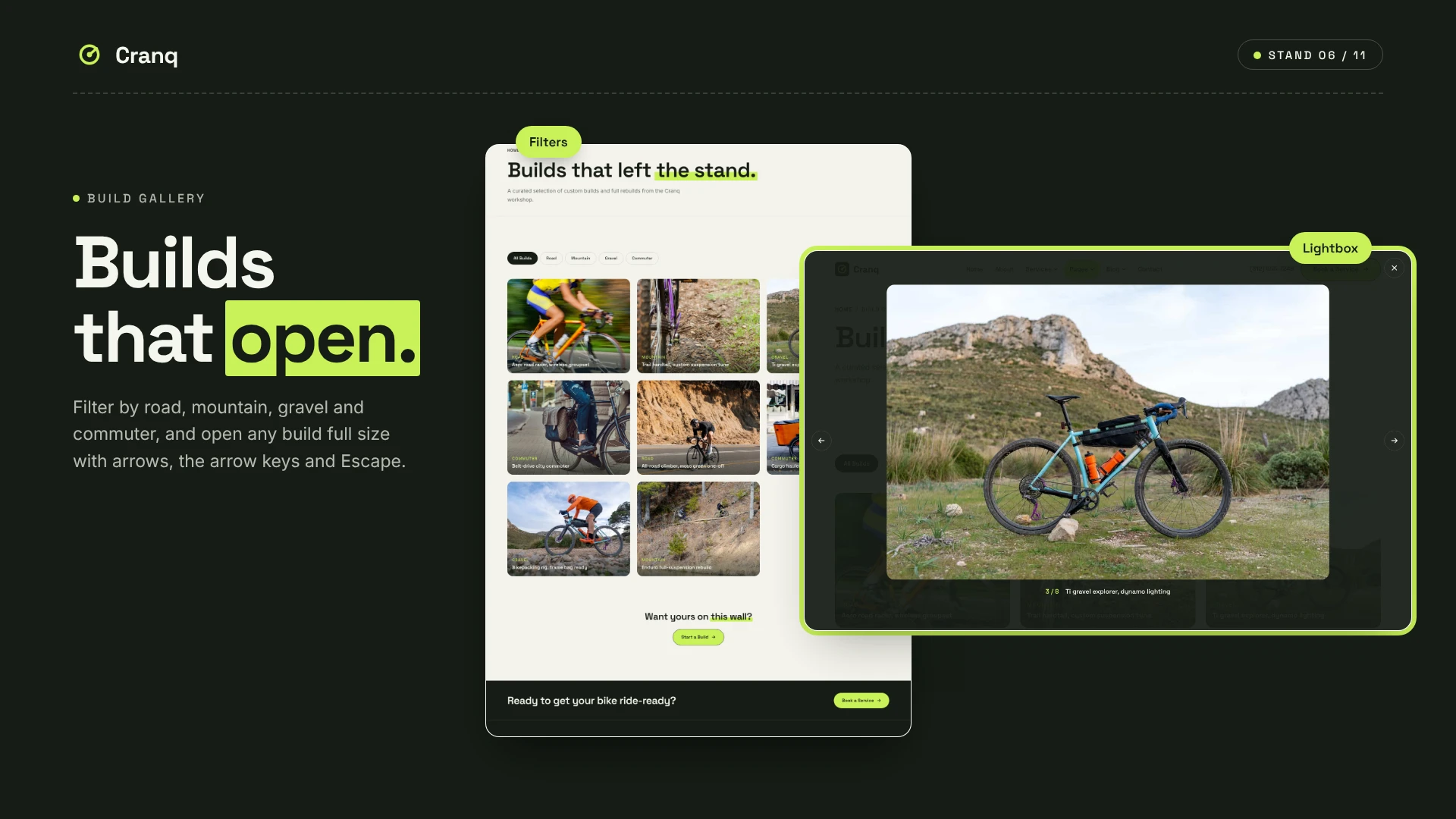 Cranq - Bicycle Repair & Customization HTML Template (Screenshot 5 of 10)