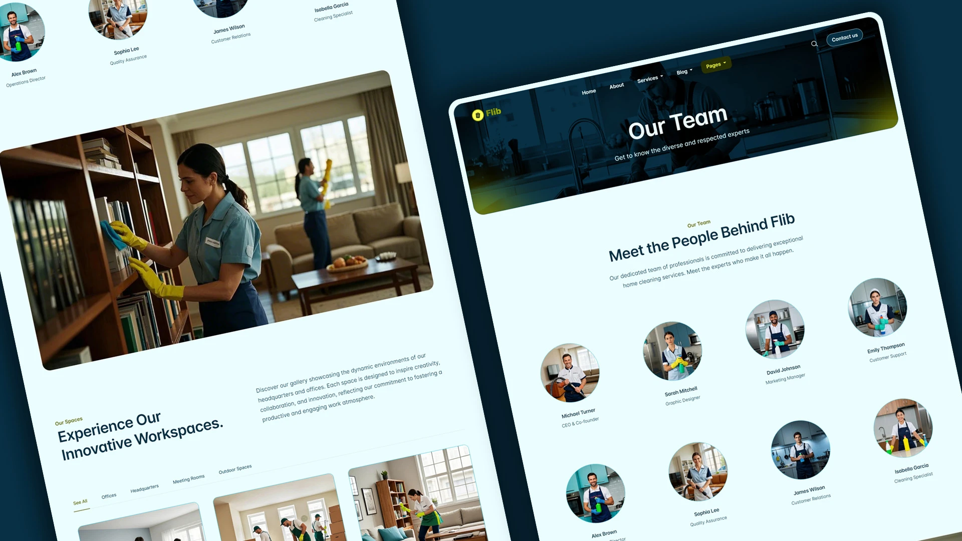 Flib - HTML Website Template For Premium Home Cleaning Services