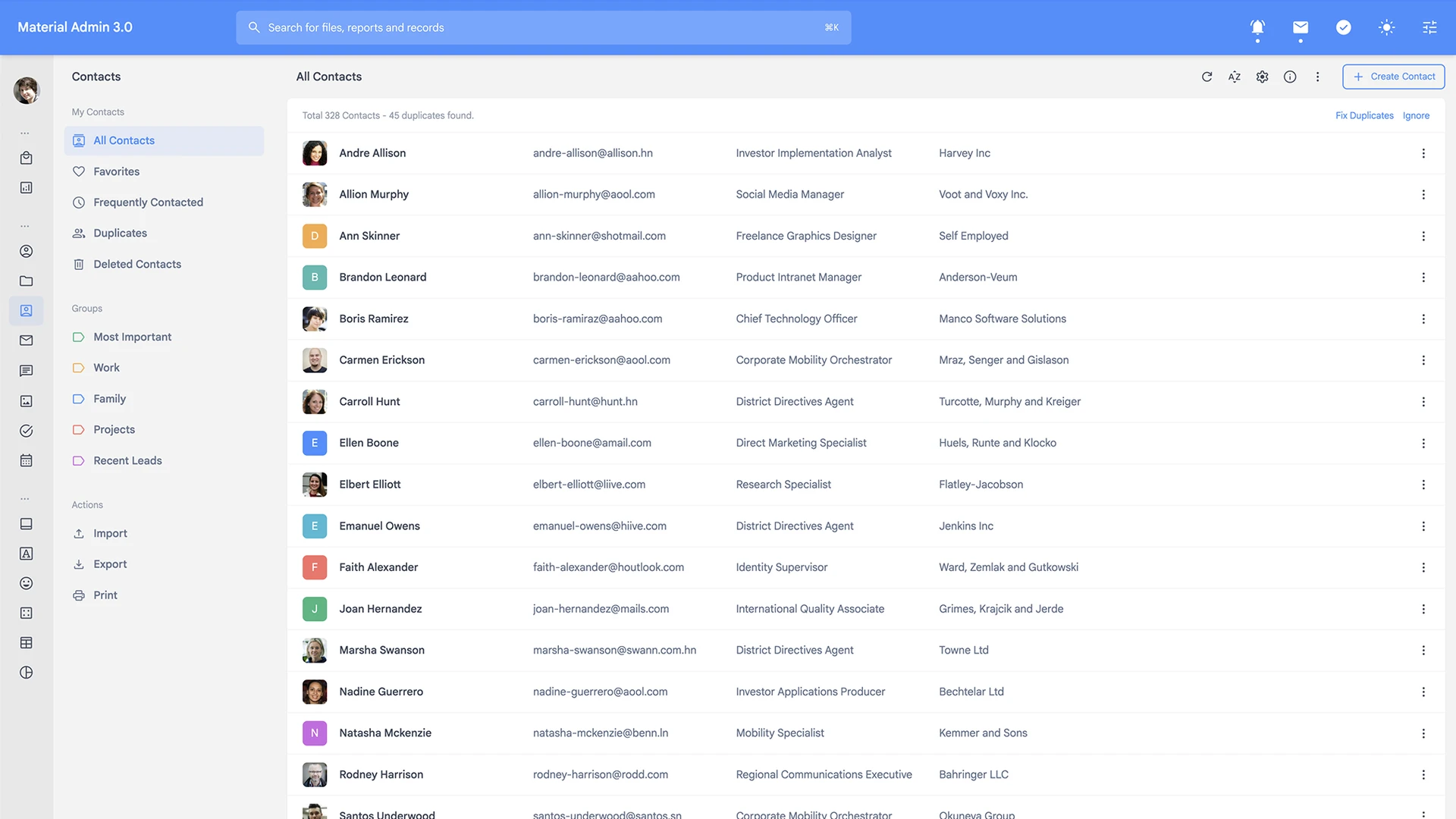 Material Admin - Responsive Admin Template