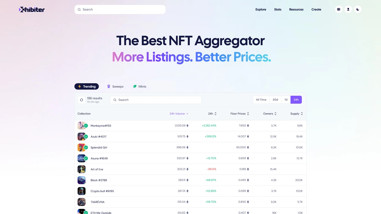 Xhibiter - Web3 Crypto NFT Marketplace Figma Template
