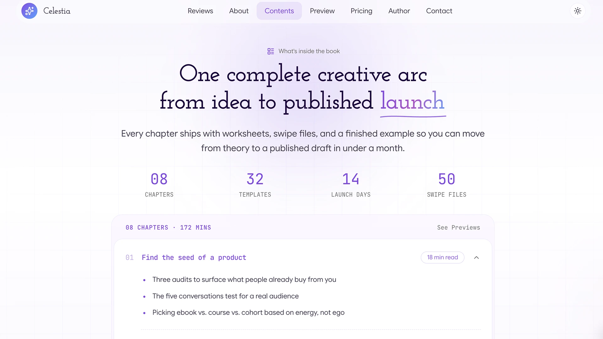 Celestia - Modern Book Launch Template