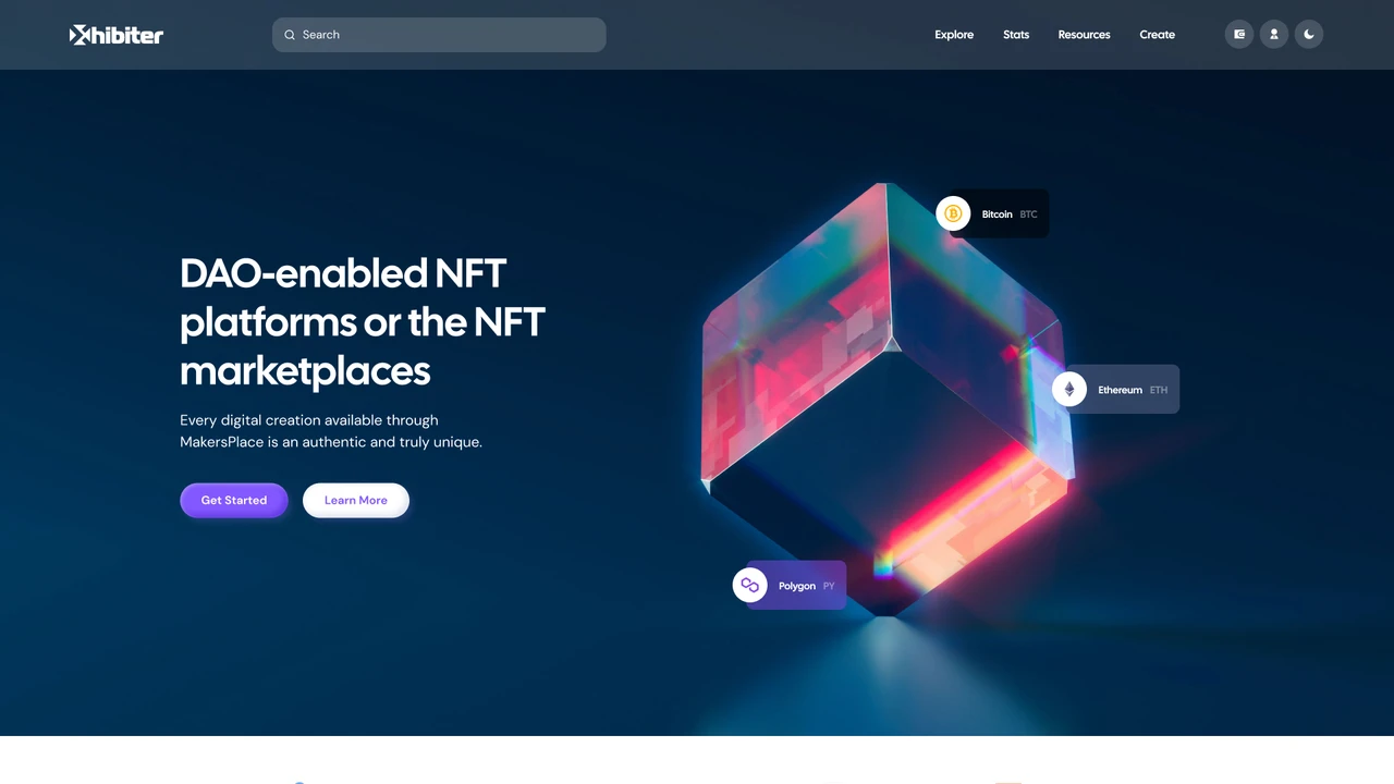 Xhibiter - Web3 Crypto NFT Marketplace Figma Template