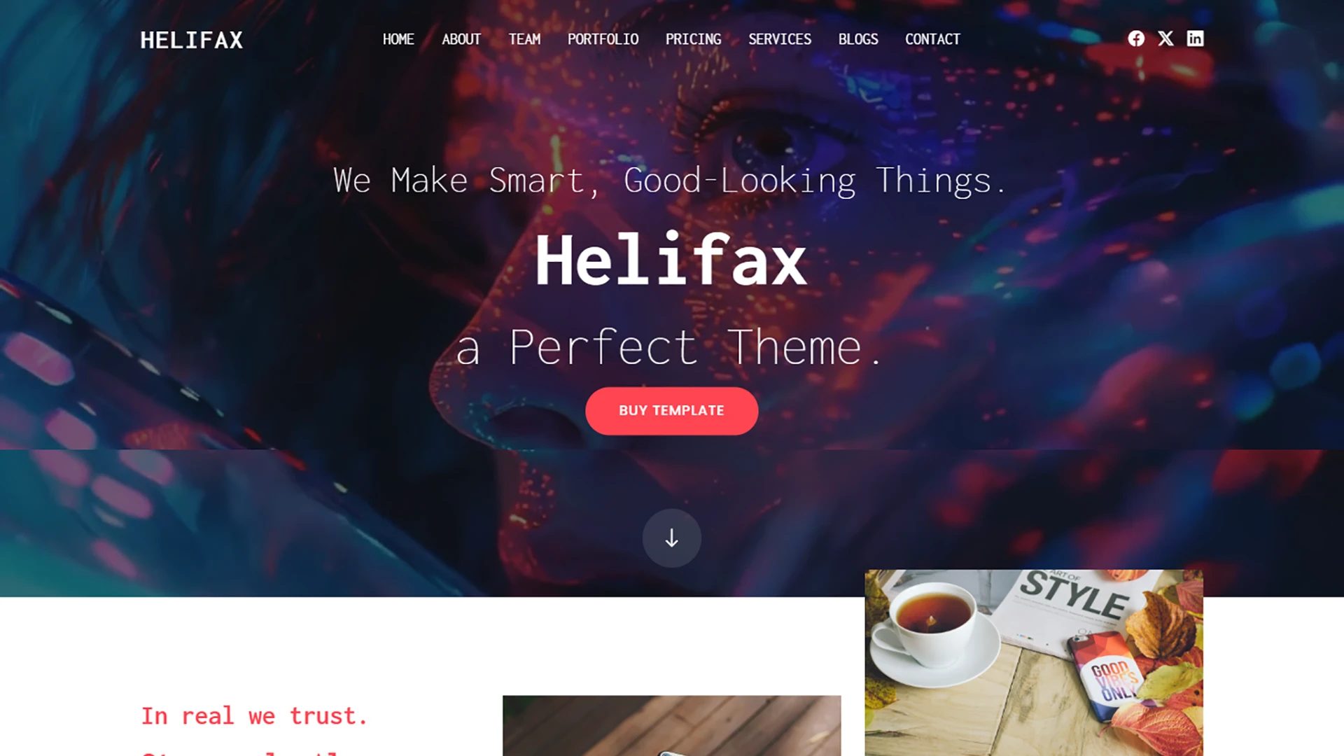 Helifax - Multipurpose Web Agency Portfolio HTML Template