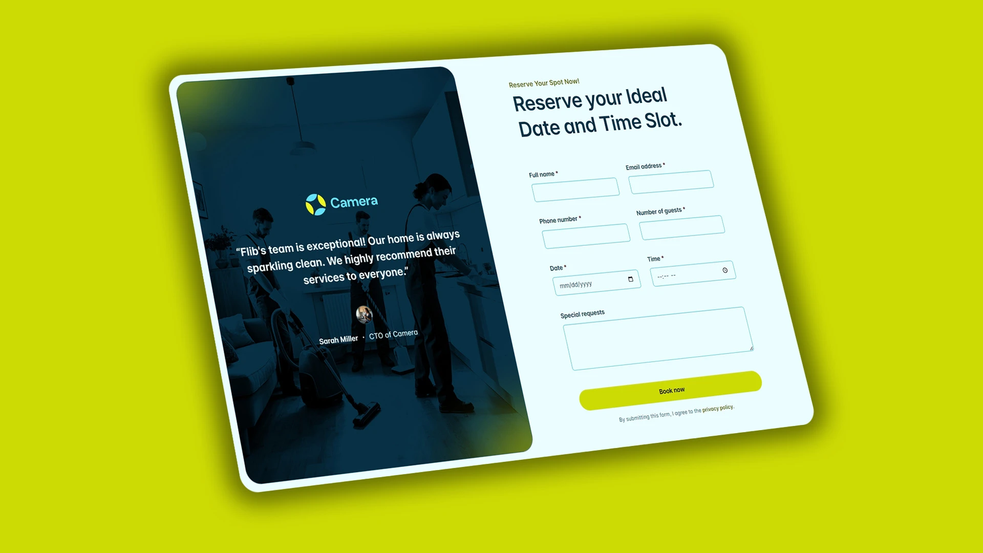 Flib - HTML Website Template For Premium Home Cleaning Services