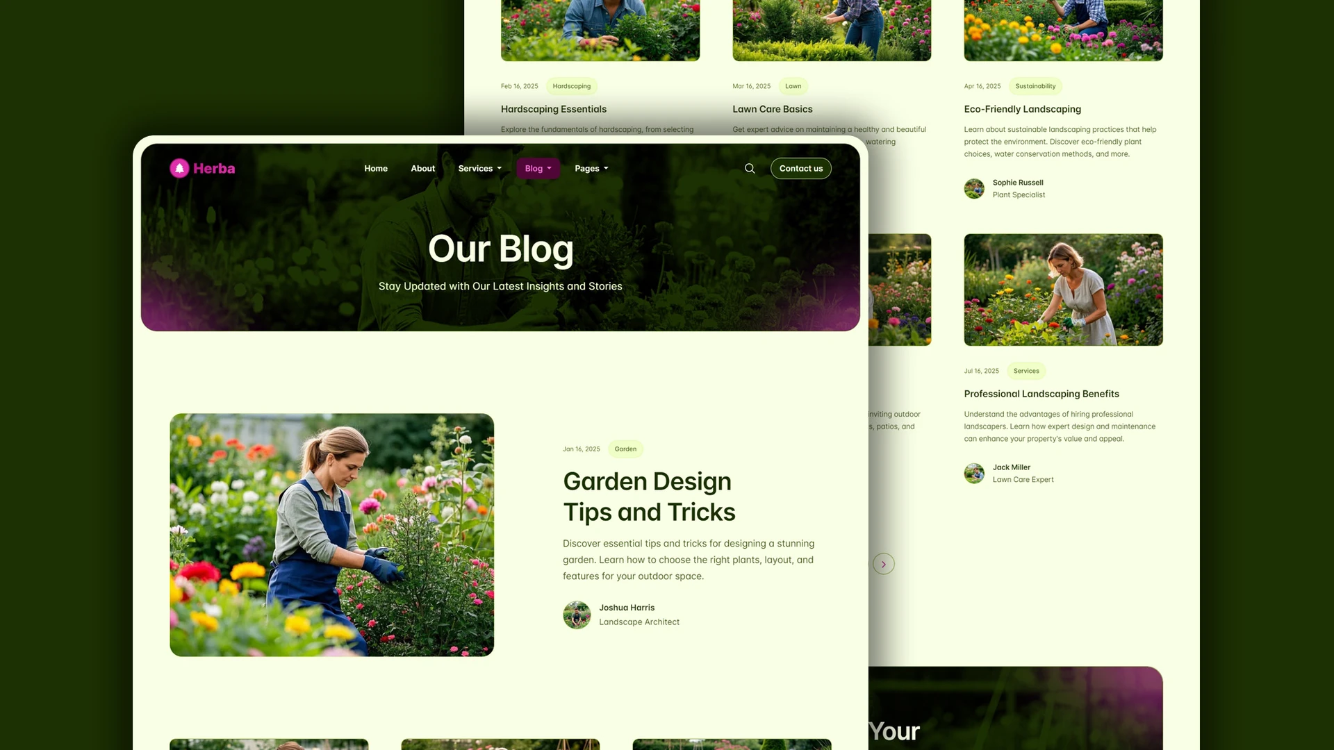 Herba - Innovative Landscaping and Green Spaces HTML Website Template