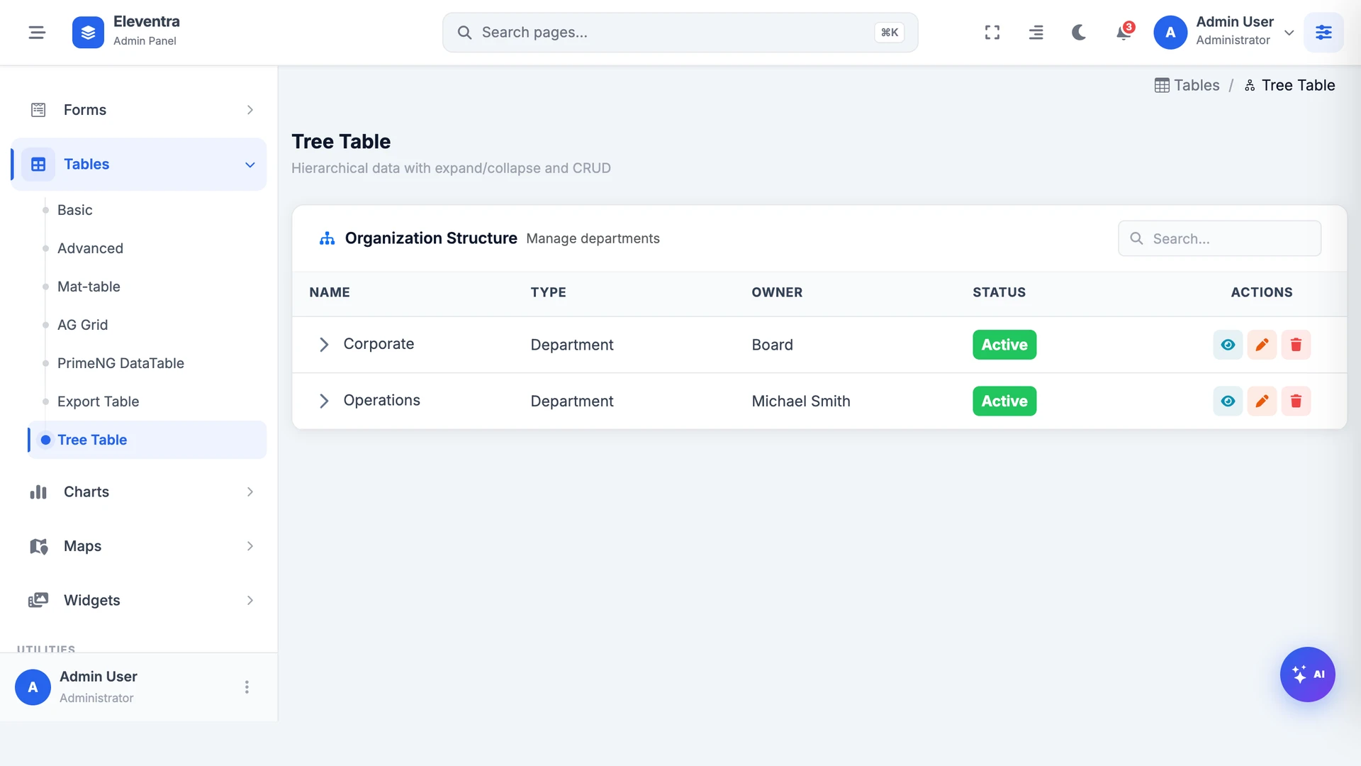 Eleventra - Angular 21 Admin Dashboard Template + UI Kit + 90+ Pages