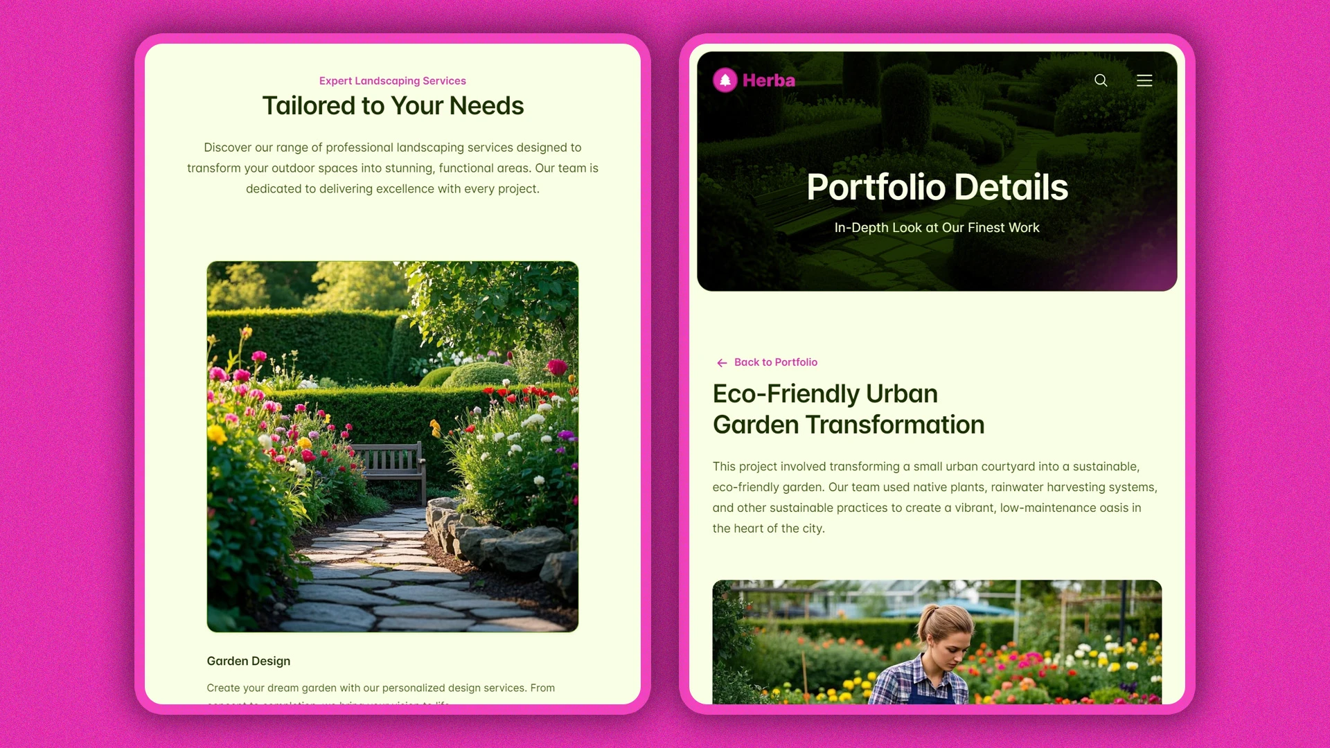 Herba - Innovative Landscaping and Green Spaces HTML Website Template