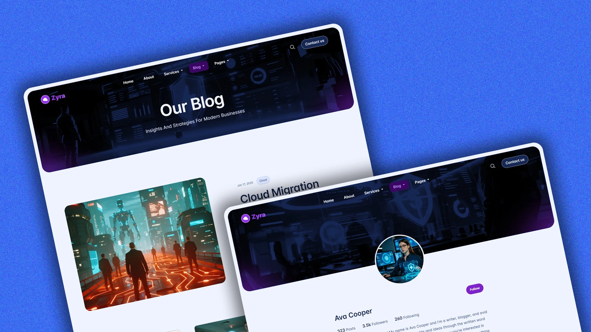 Zyra - Multipurpose IT Solutions & Business Services HTML Website Template