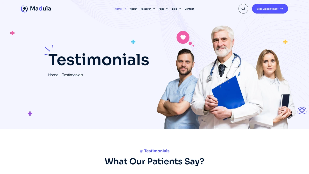 Madula - Health & Medical Figma Template