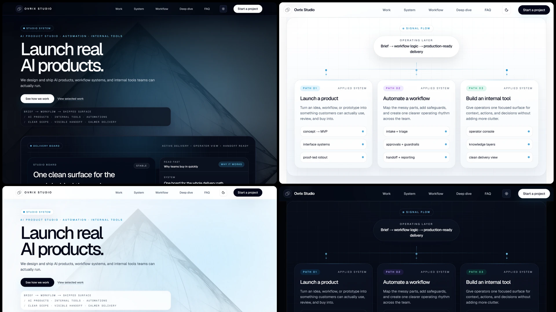 Rivetframe - Next.js AI Landing Page Template Pack