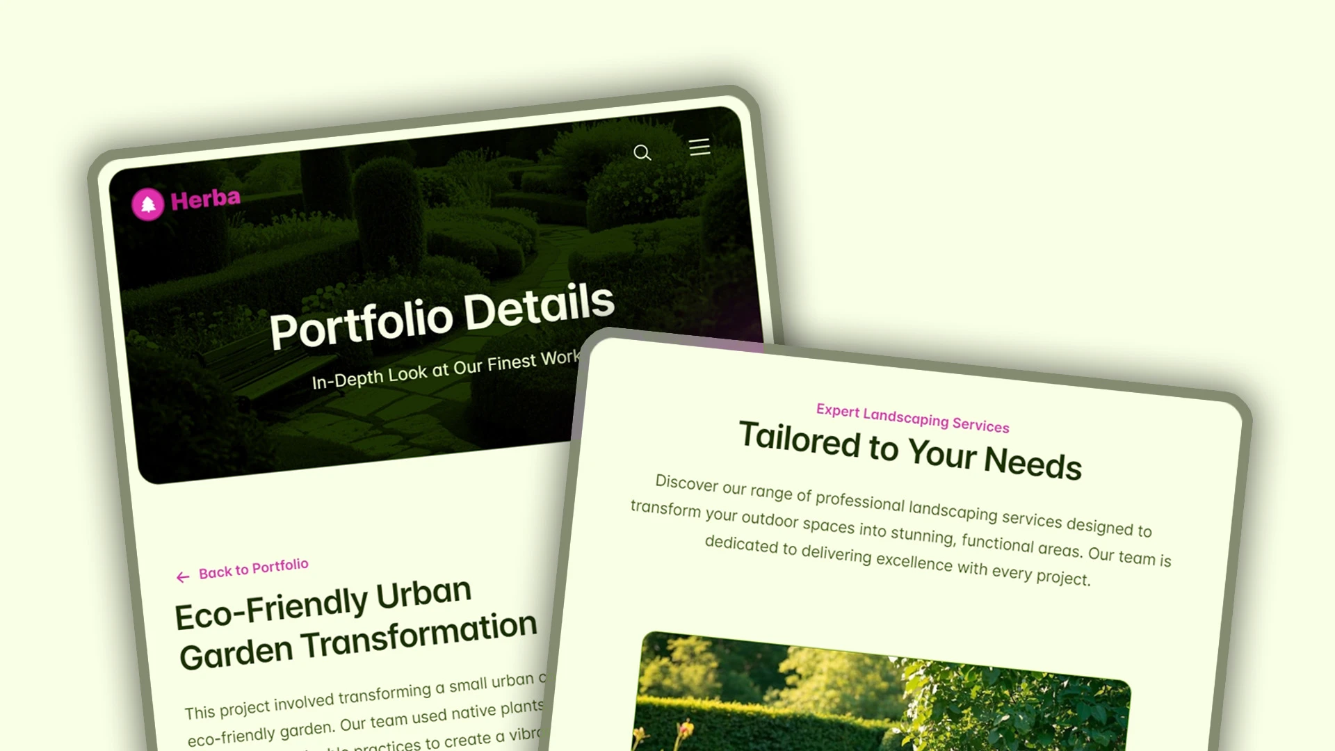 Herba - Innovative Landscaping and Green Spaces HTML Website Template
