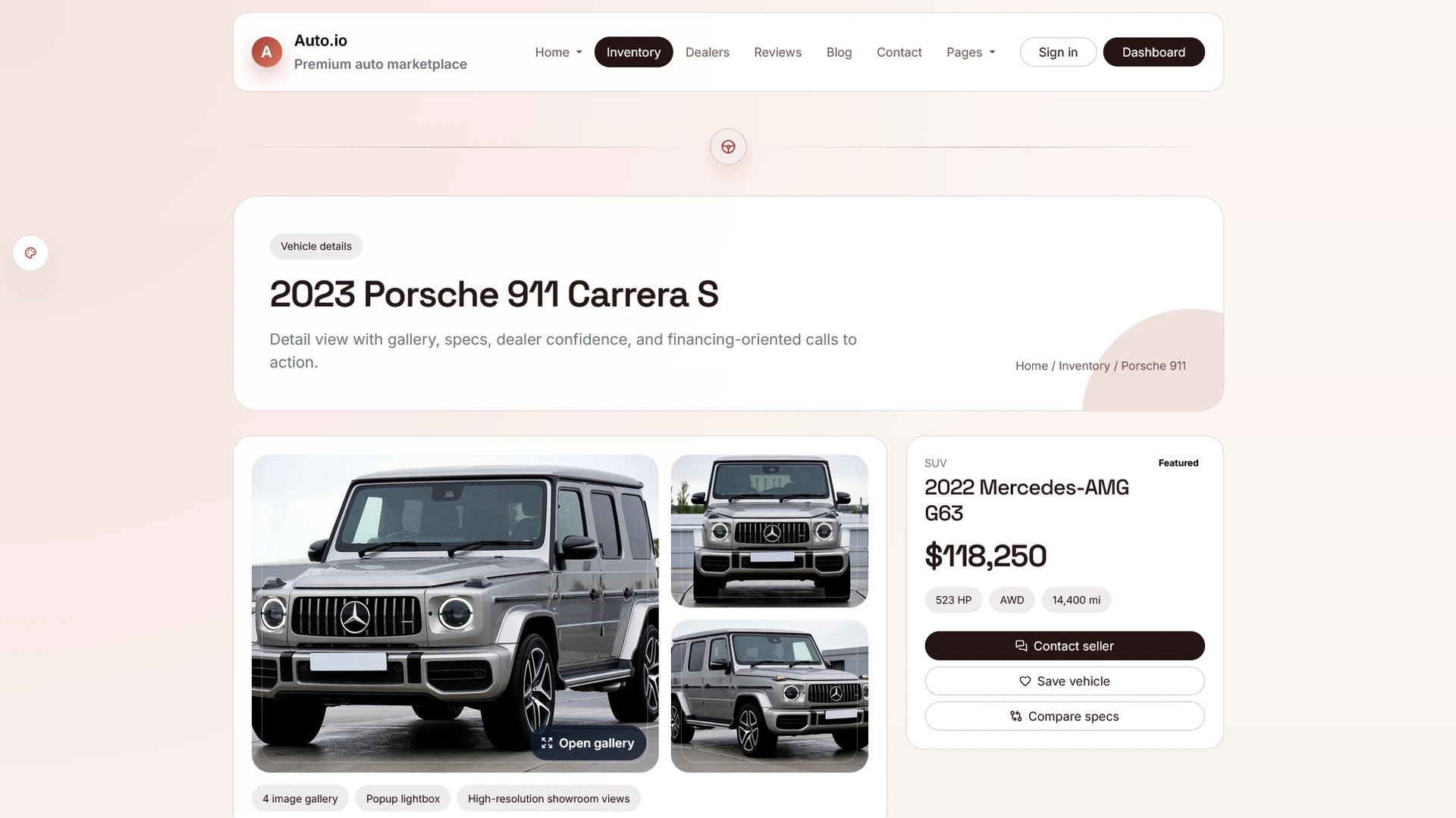 AutoIO - Cars Listings & Directory Template