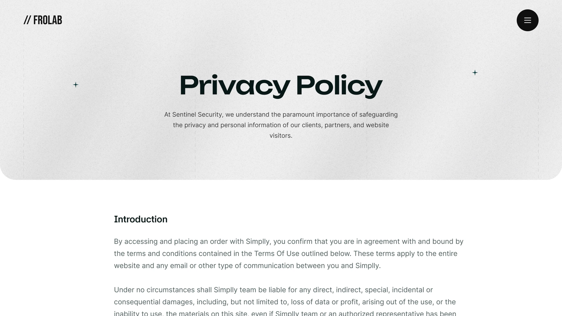 Frolab - Agency & Portfolio Framer Template