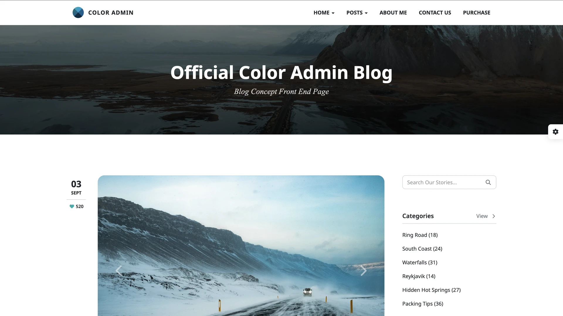 Color Admin - Ultimate Admin & Frontend Kit