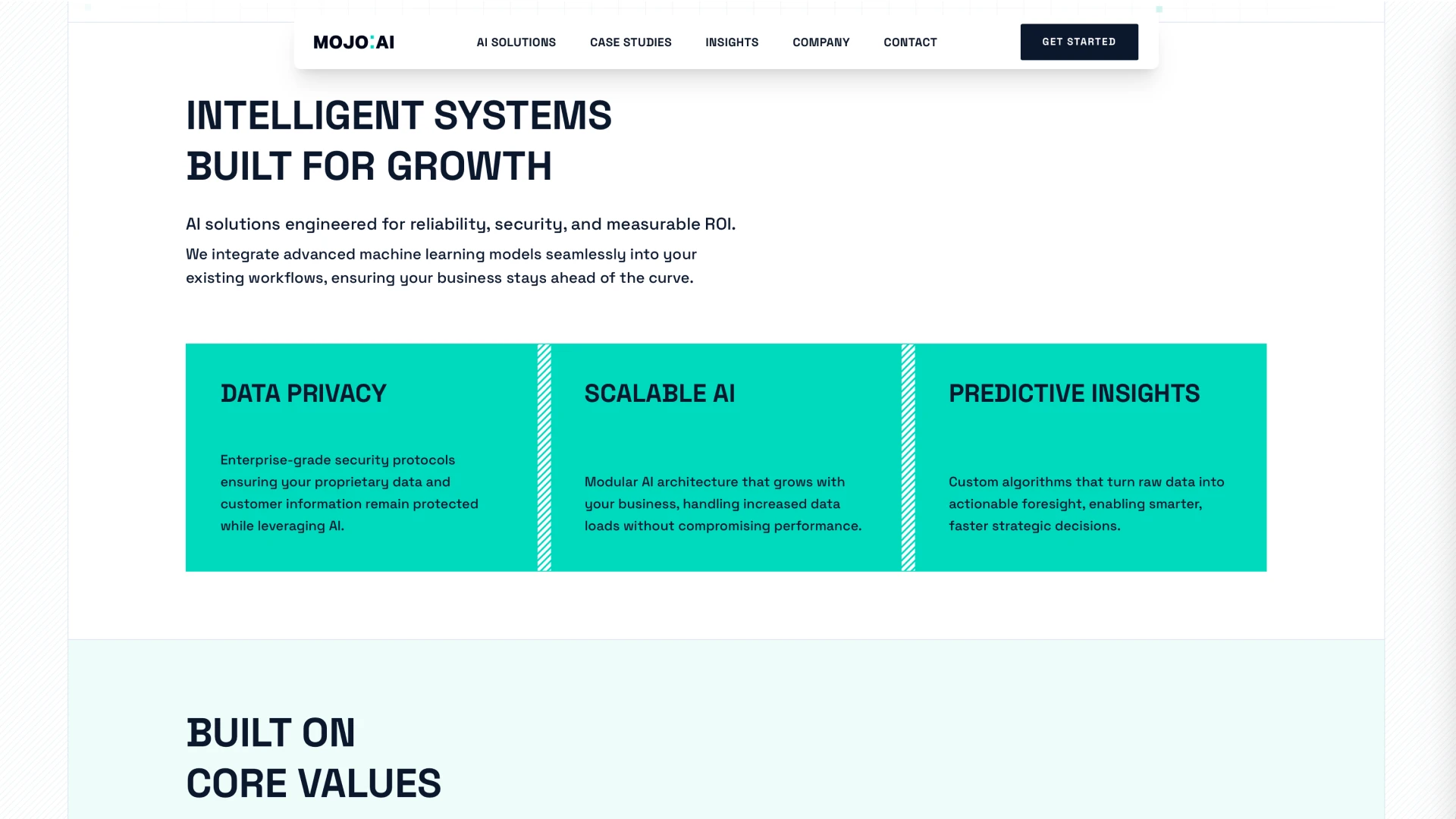 MOJO.AI - Business Consultancy Website Template