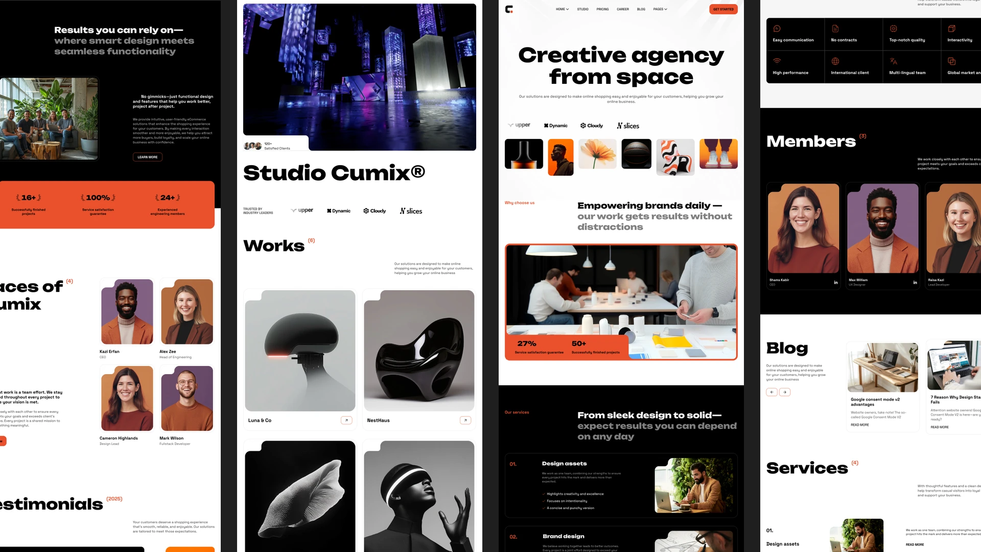 Cumix - Agency Studio Framer & Figma Website Template