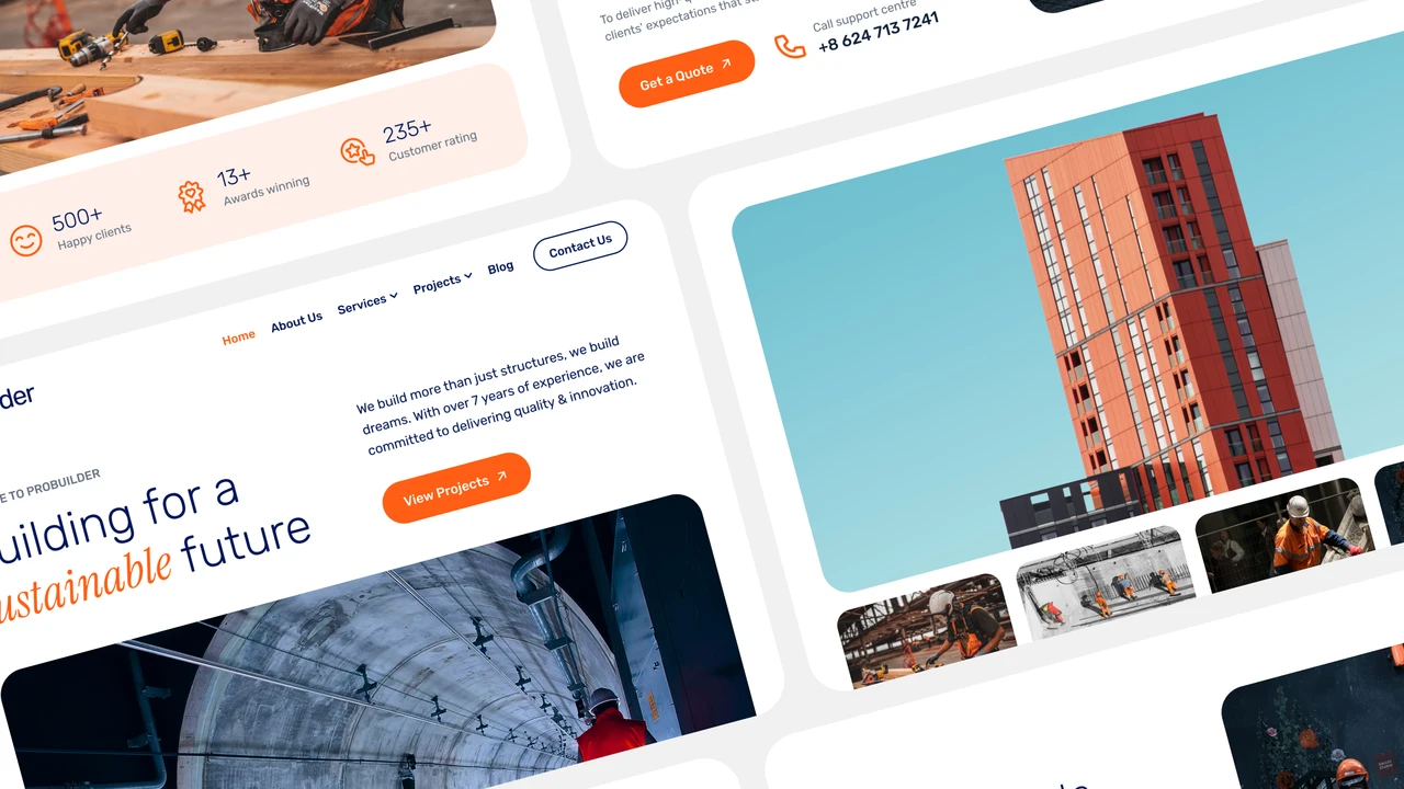 ProBuilder - Construction & Real Estate Multipurpose Figma Template