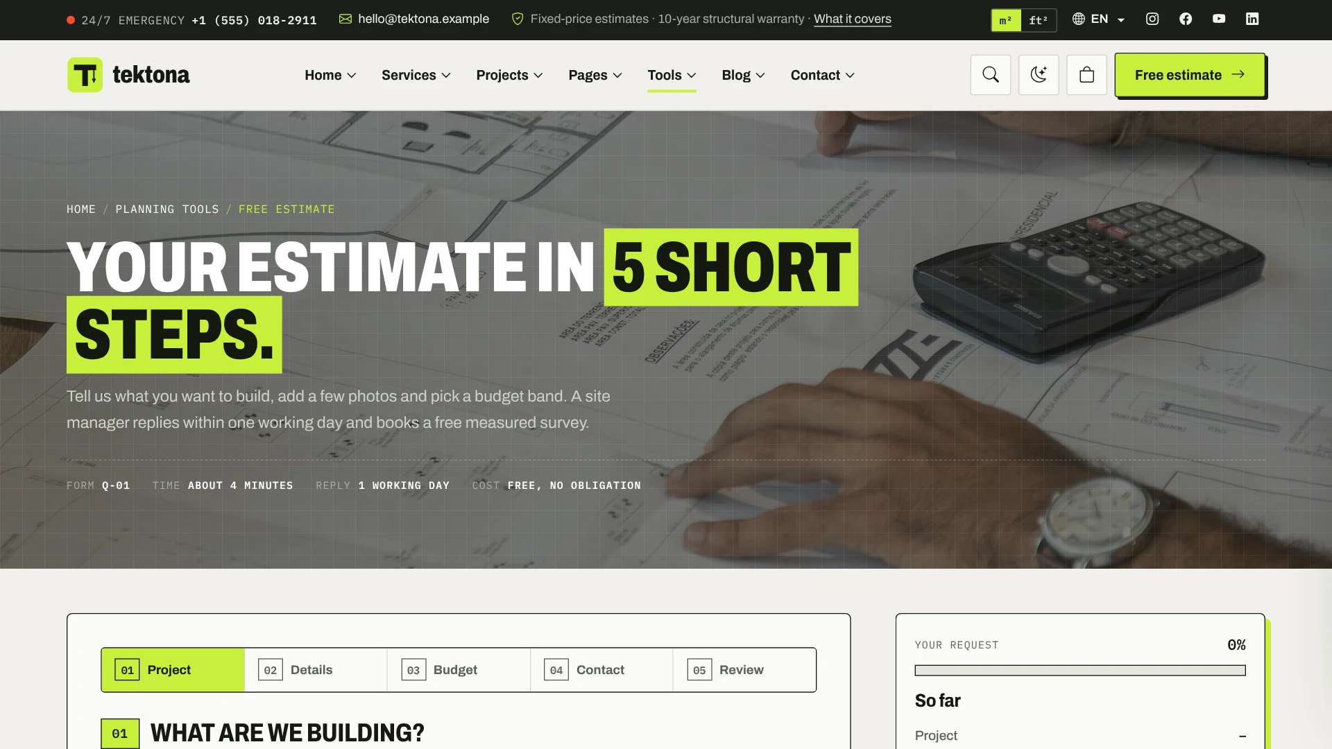 Tektona - Construction & Renovation HTML Template