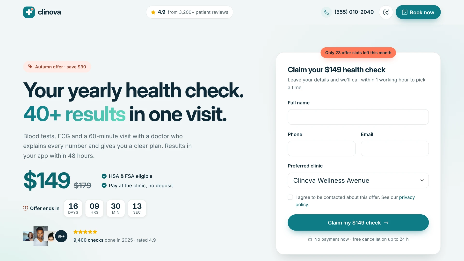 Clinova - Medical Clinic & Healthcare WordPress Theme