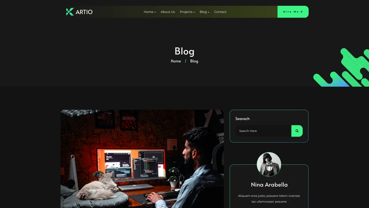 ARTIO - Personal Portfolio Figma Template