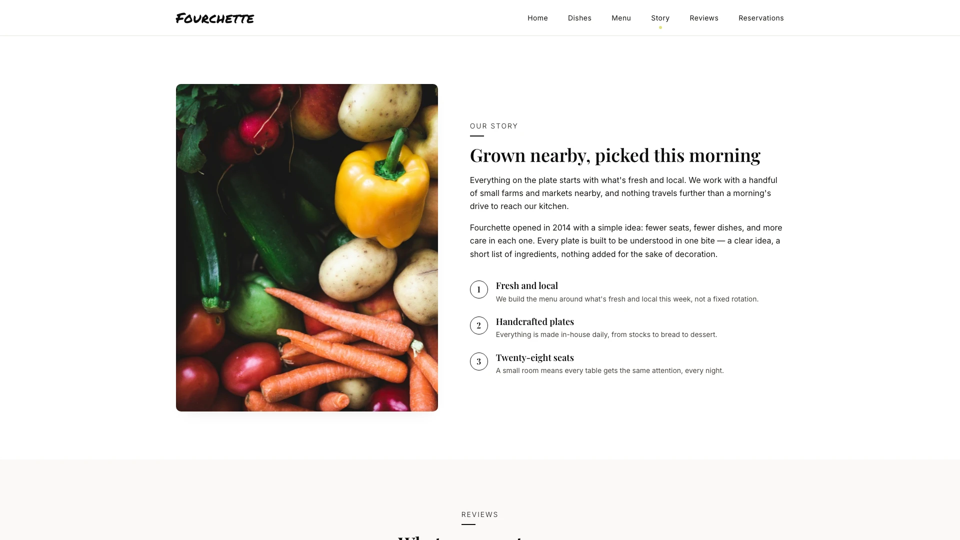 Fourchette - Minimalist & Elegant Restaurant Website Template