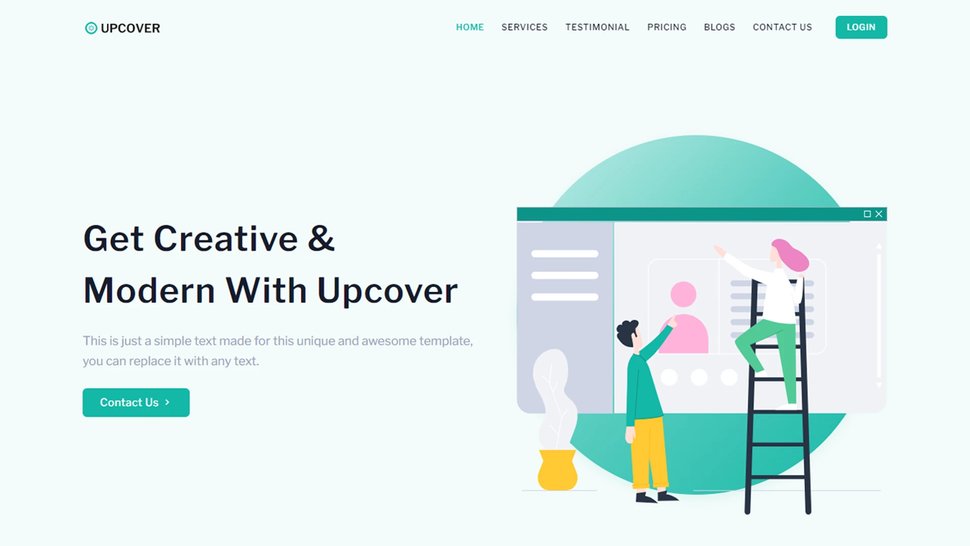 Upcover - Tailwind CSS Business & Corporate Landing Template
