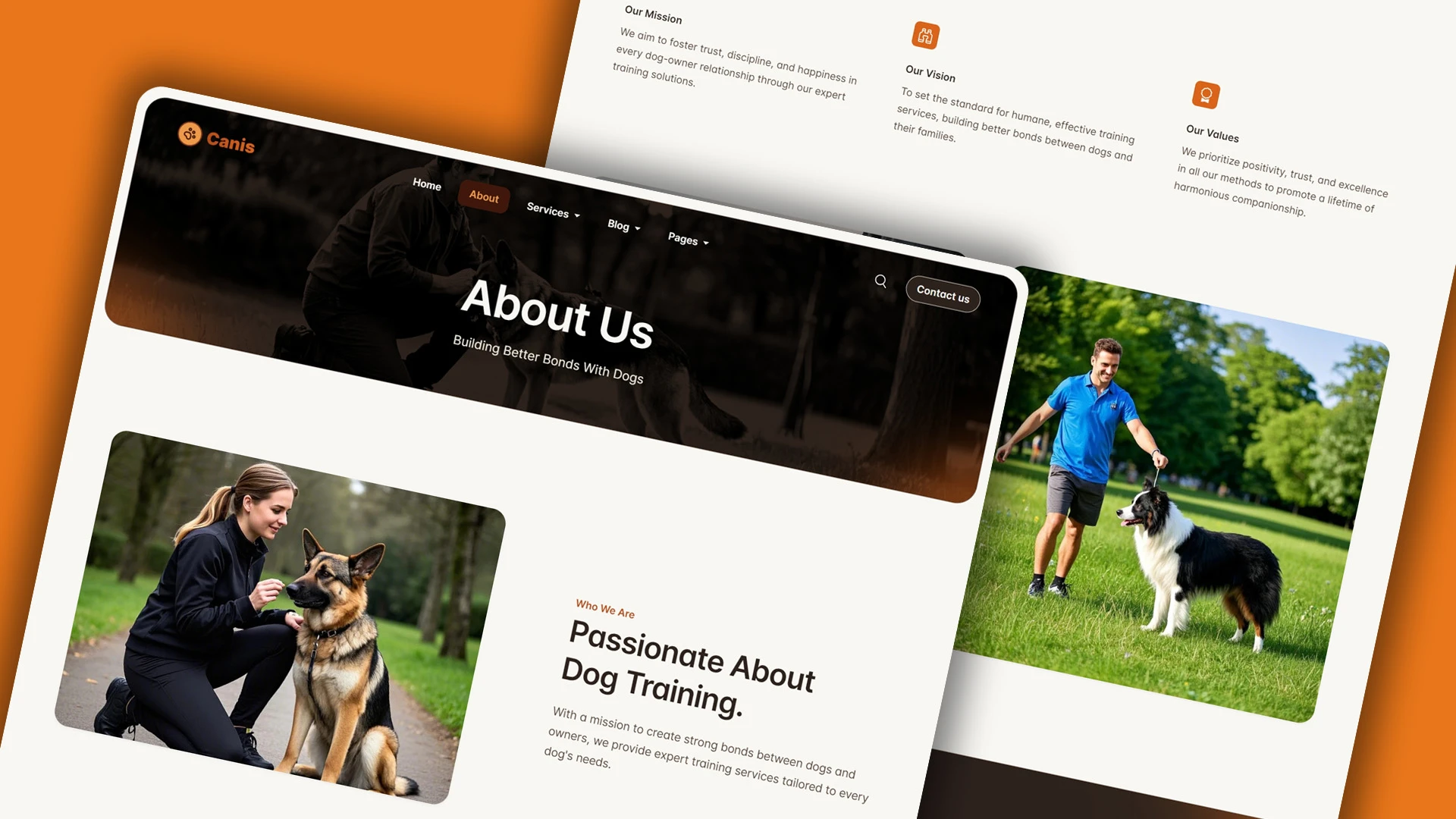 Canis - Professional Dog Training Services HTML Website Template