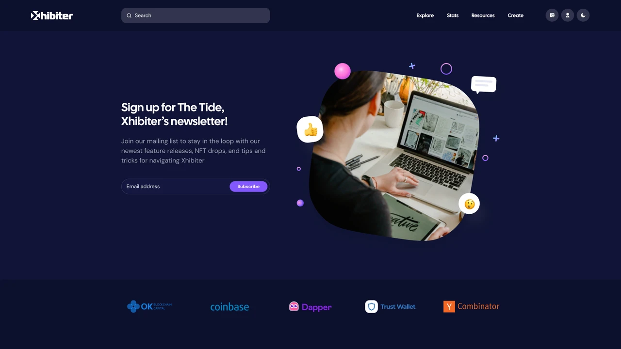Xhibiter - Web3 Crypto NFT Marketplace Figma Template