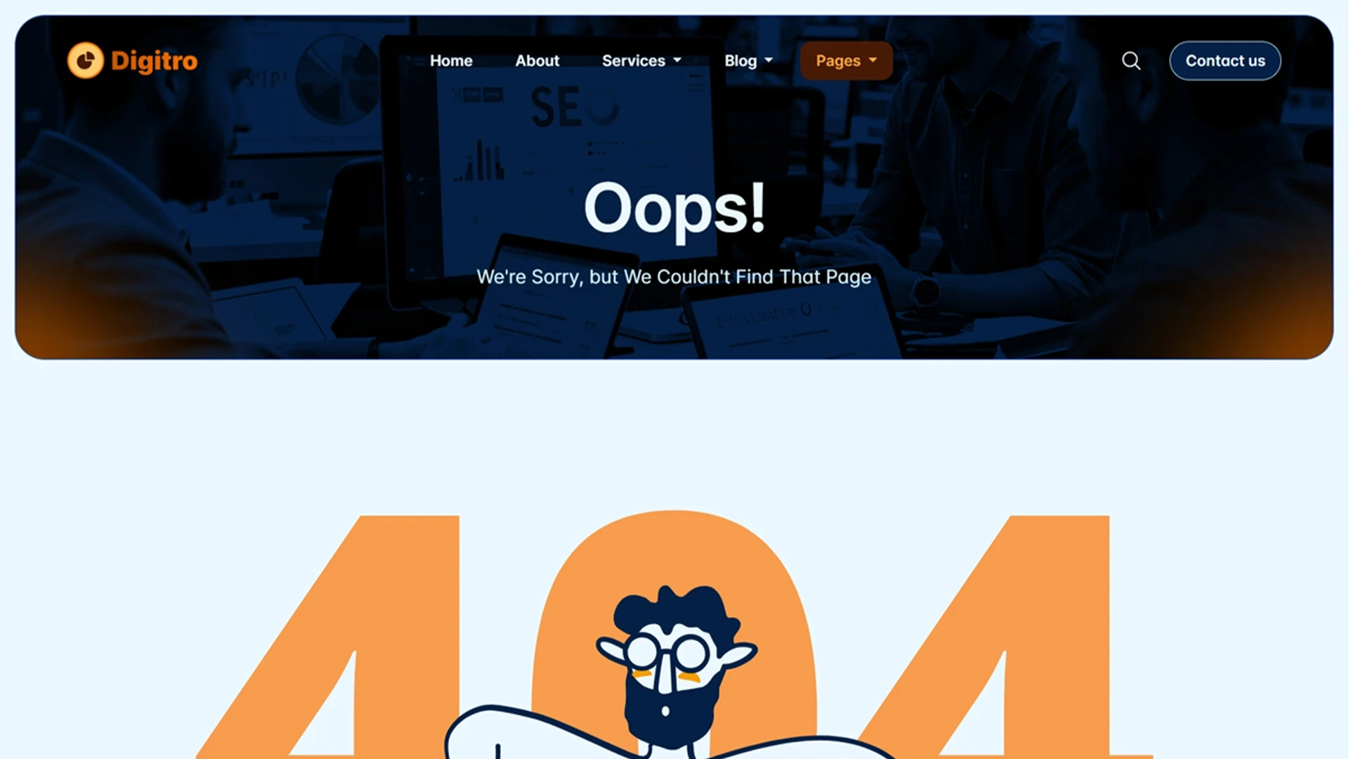 Digitro - Cutting-Edge Digital Marketing Agency HTML Website Template