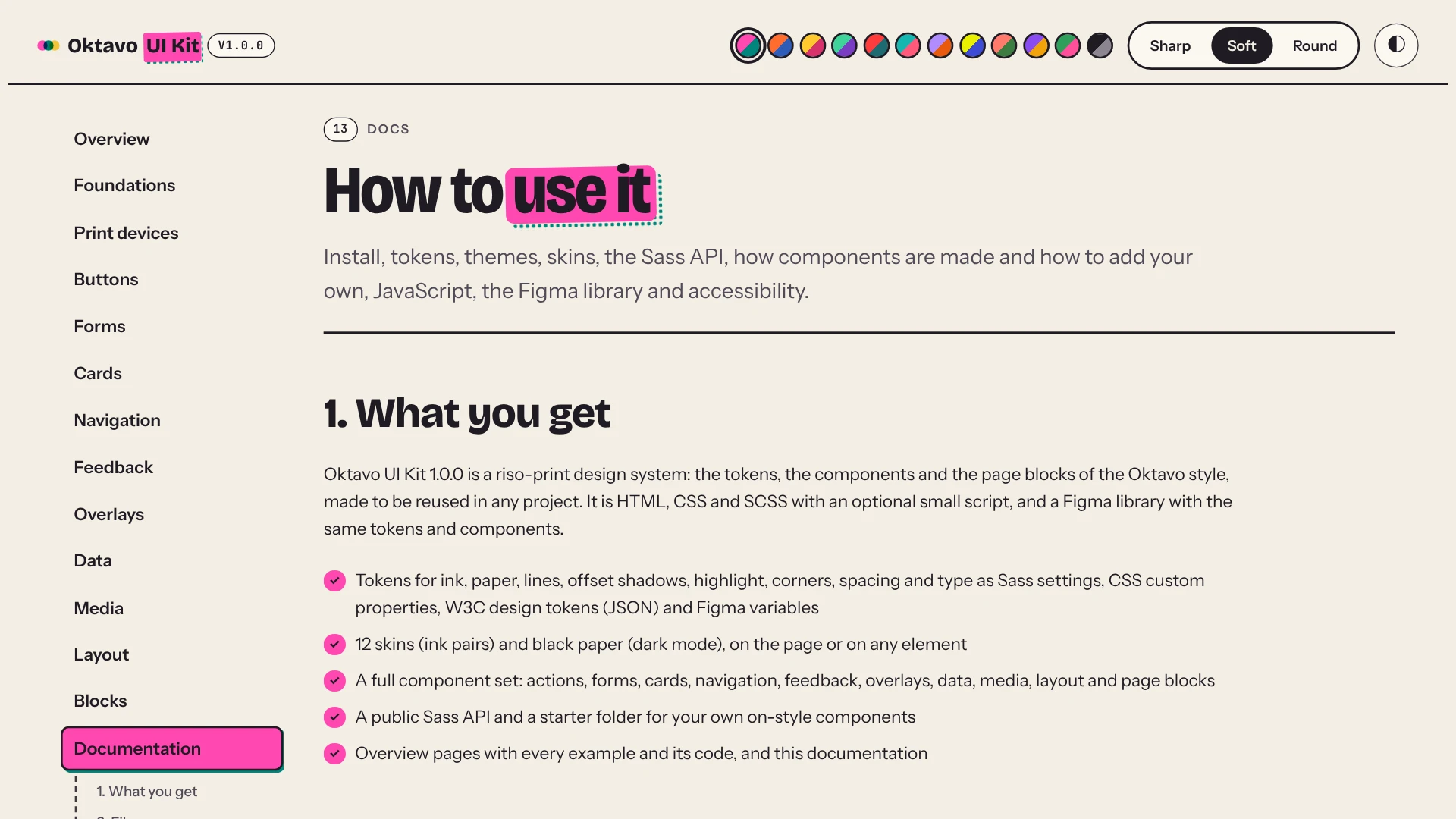 Oktavo UI Kit - HTML, SCSS & Figma Design System (Screenshot 19 of 19)