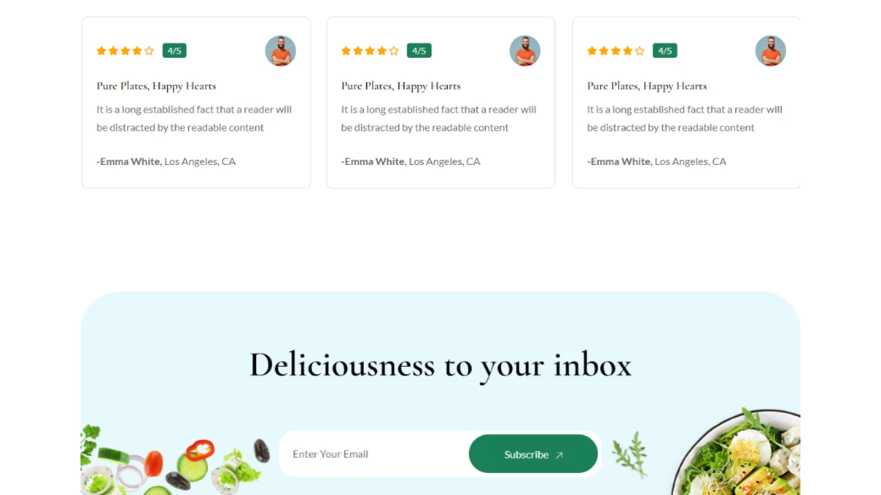 Foodixo - Food & Restaurant HTML Website Template