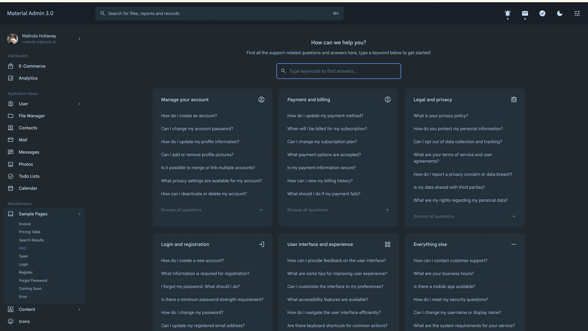 Material Admin - Responsive Admin Template