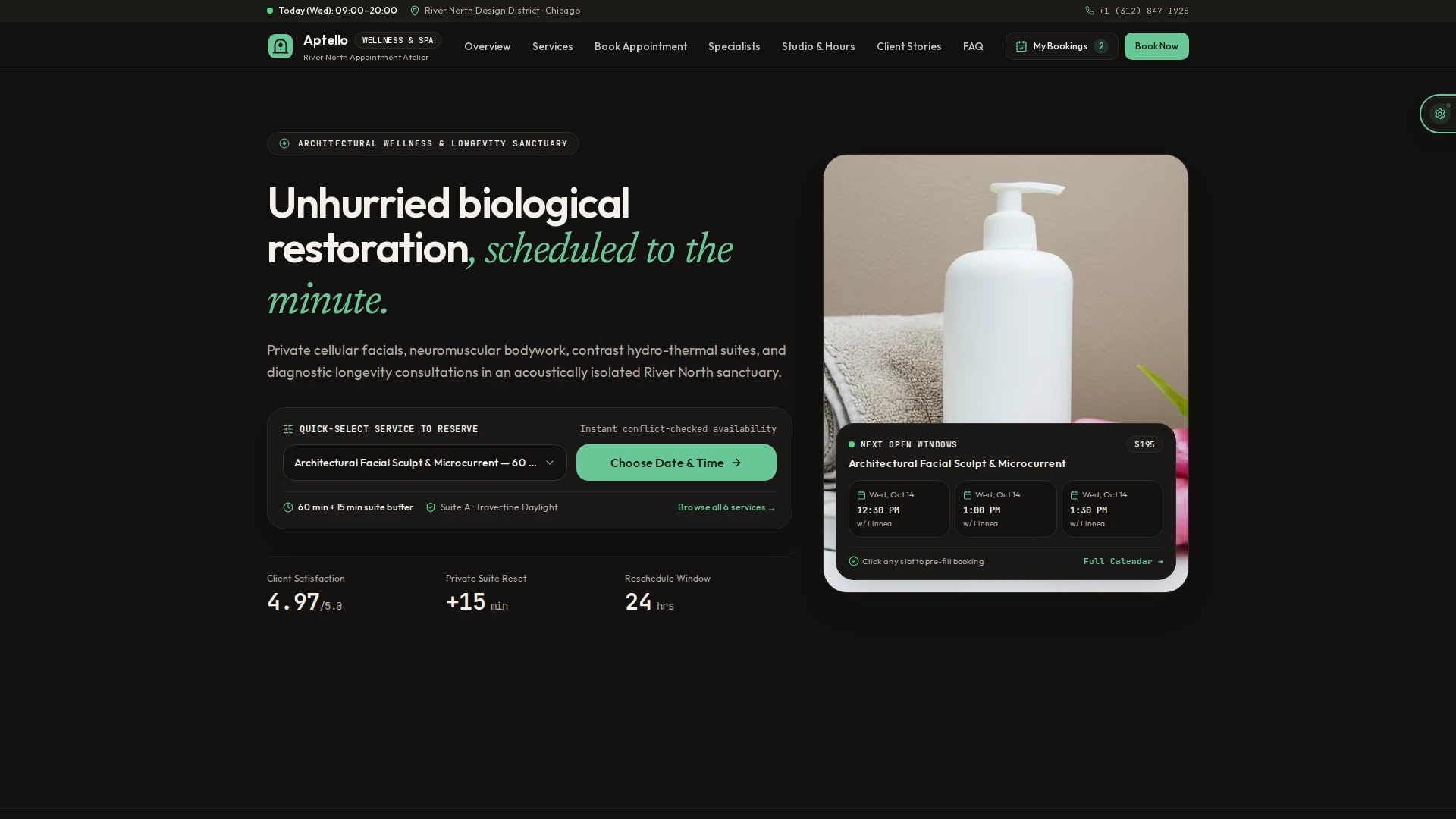 Aptello - Service Booking and Appointment Studio Next.js Template