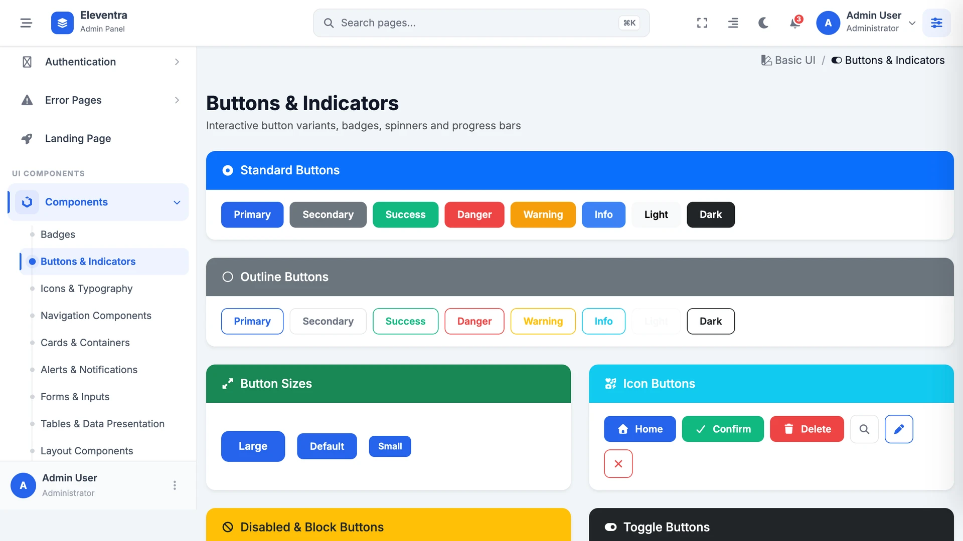 Eleventra - Angular 21 Admin Dashboard Template + UI Kit + 90+ Pages