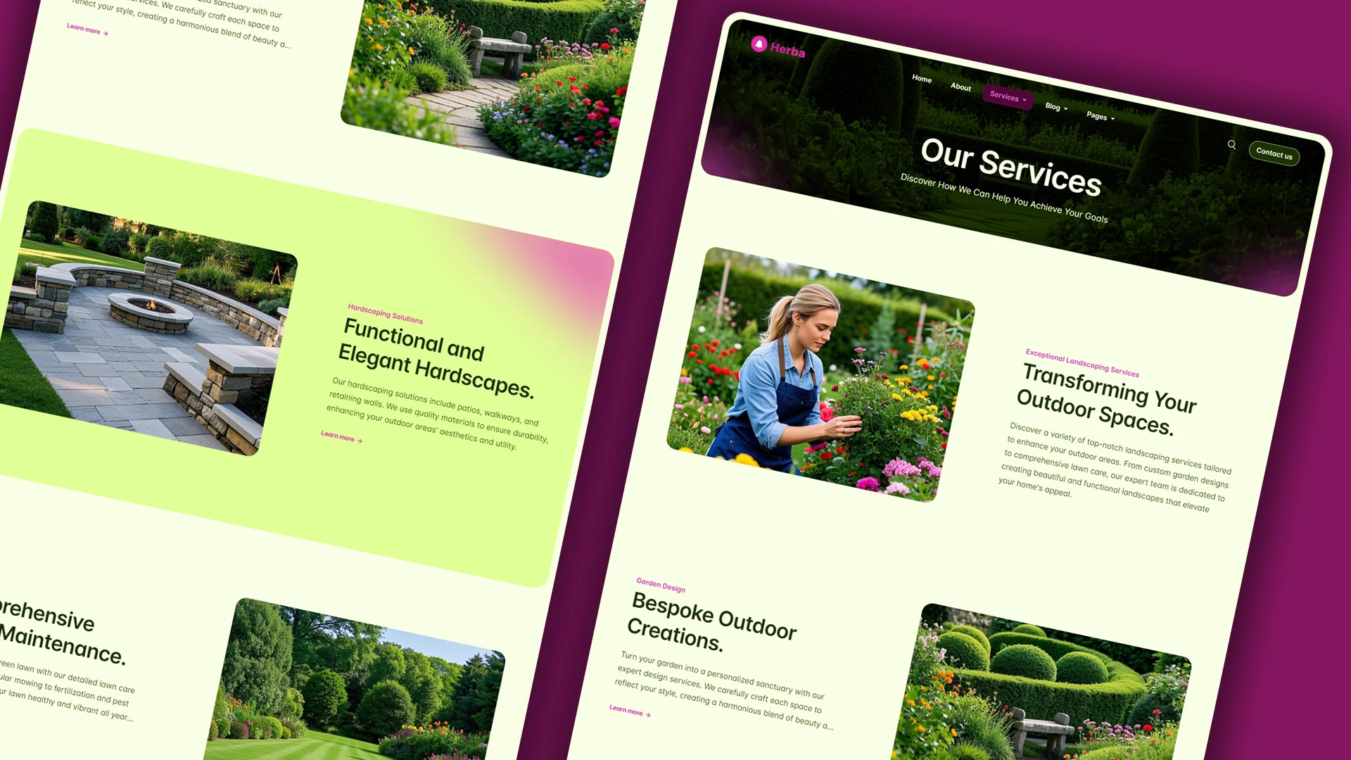 Herba - Innovative Landscaping and Green Spaces HTML Website Template