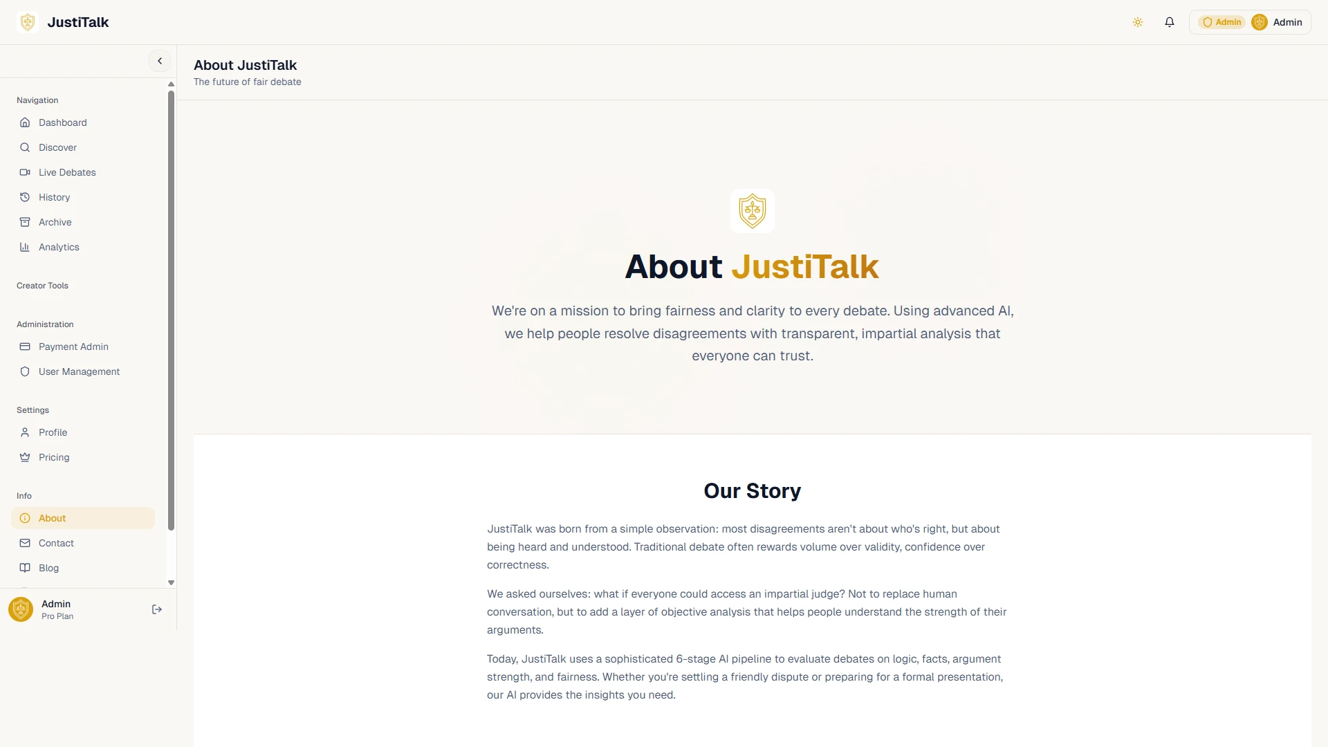 JustiTalk - The Ultimate AI-Powered Debate & Discussion Platform
