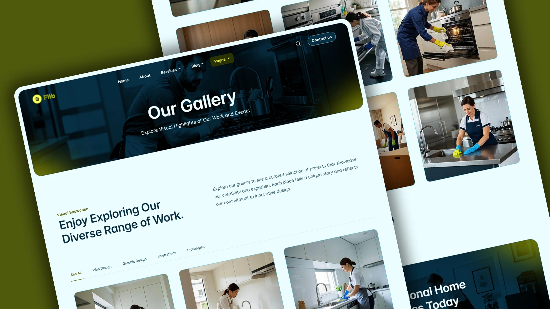 Flib - HTML Website Template For Premium Home Cleaning Services