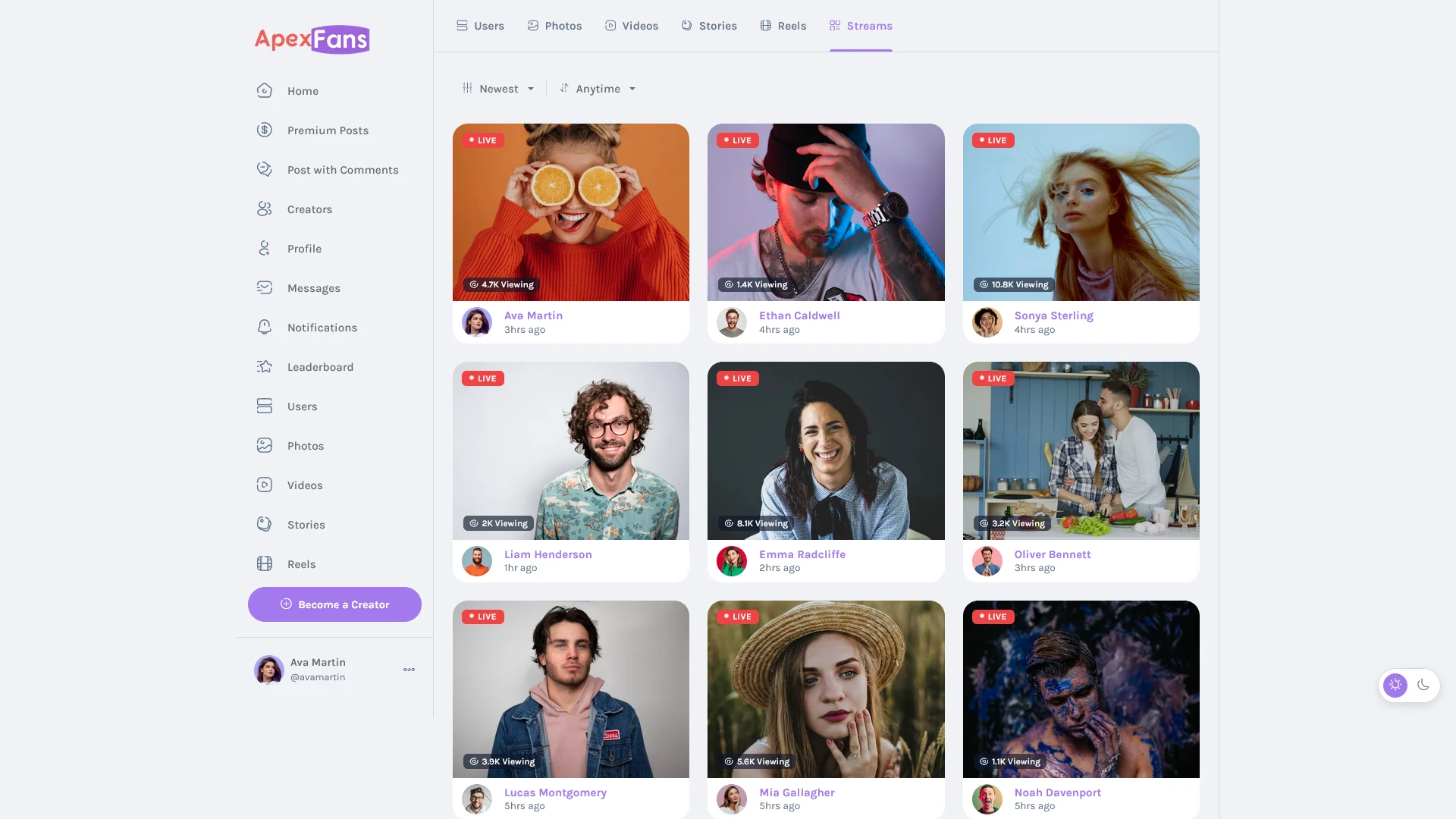 ApexFans - Ultimate Social Network Template for Content Creators
