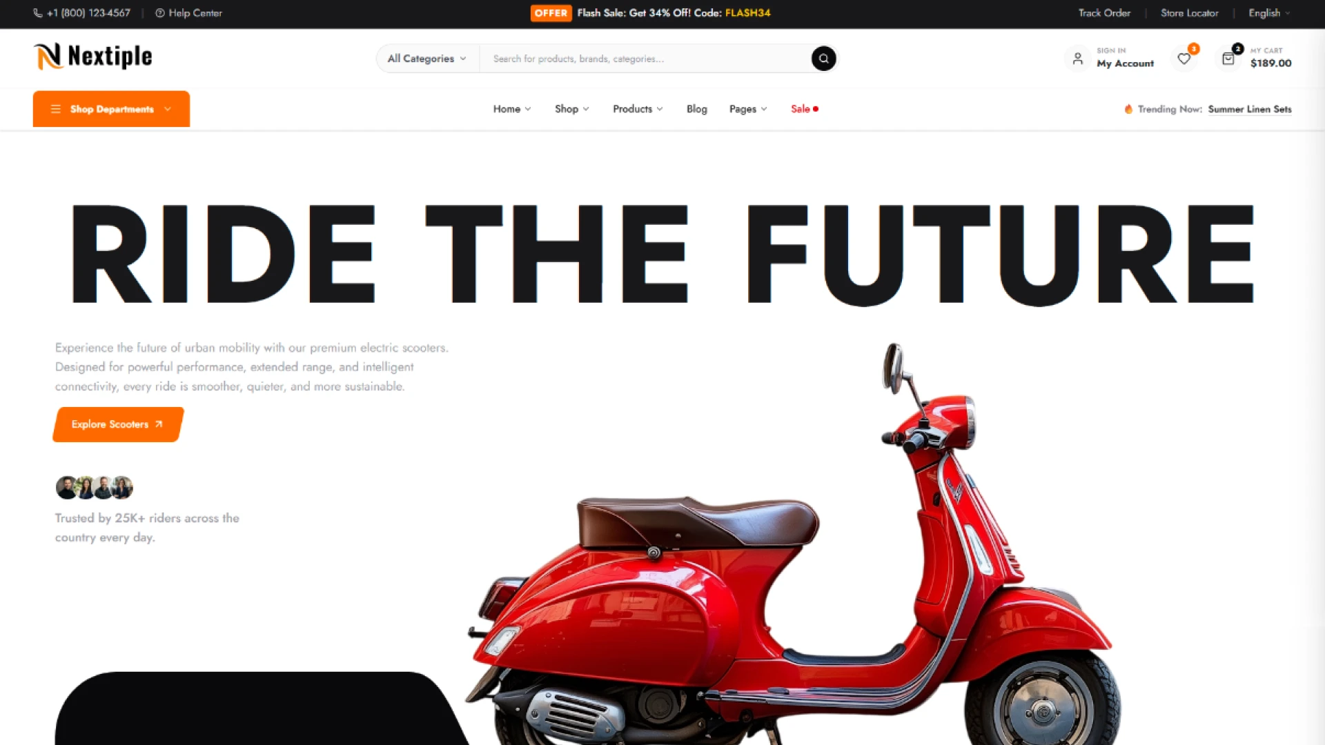 Nextiple - Multipurpose eCommerce Tailwind CSS Template