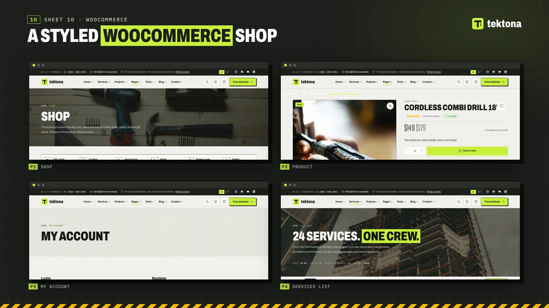 Tektona - Construction & Renovation WordPress Theme (Screenshot 10 of 12)