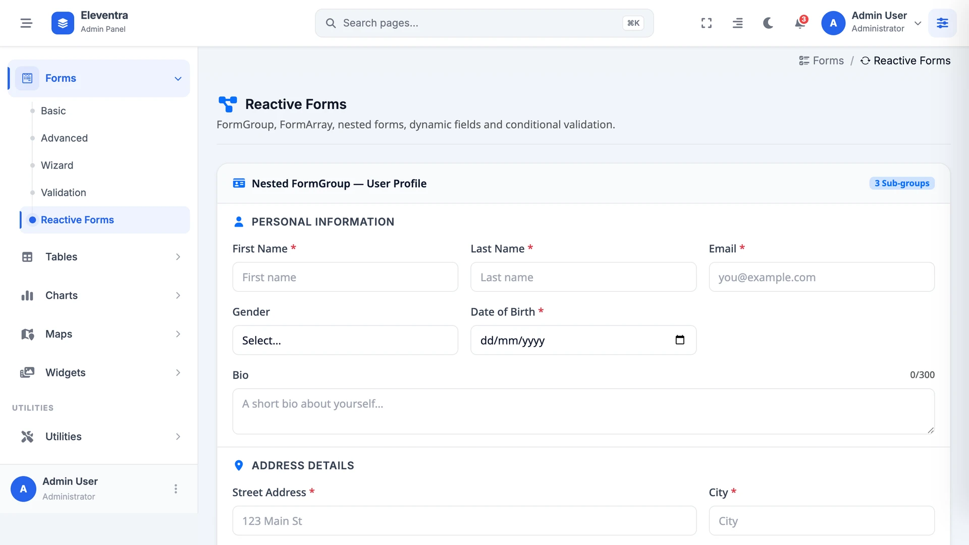 Eleventra - Angular 21 Admin Dashboard Template + UI Kit + 90+ Pages
