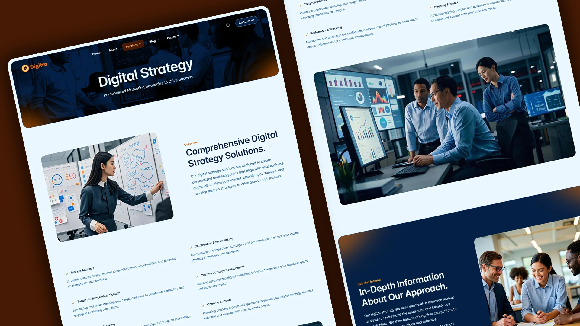 Digitro - Cutting-Edge Digital Marketing Agency HTML Website Template