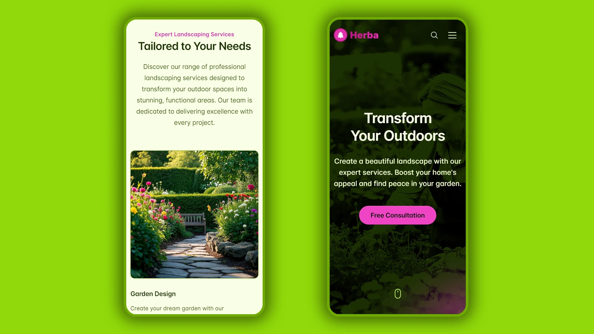 Herba - Innovative Landscaping and Green Spaces HTML Website Template